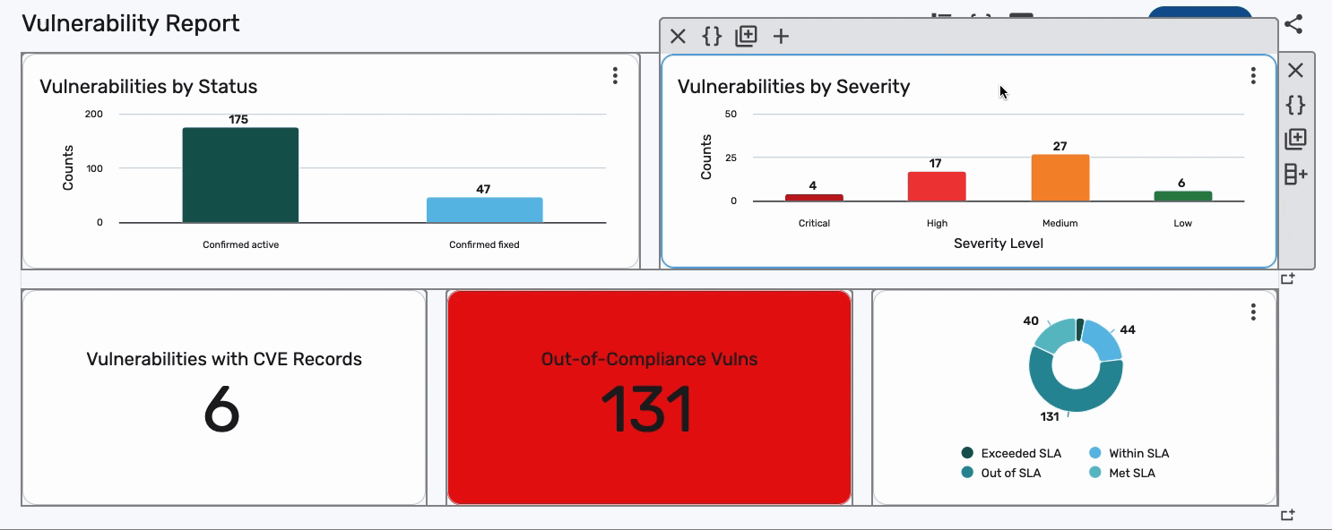 11.32 dashboard builder rearranging rows and columns