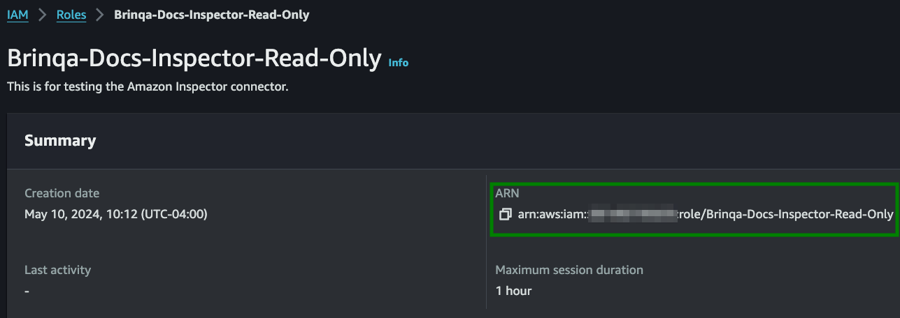 Amazon Inspector ARN