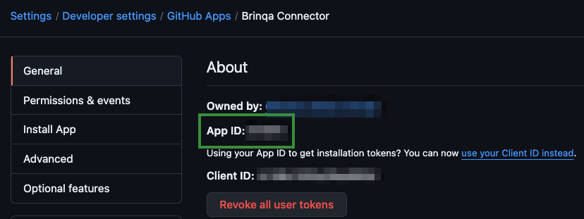 GitHub App ID