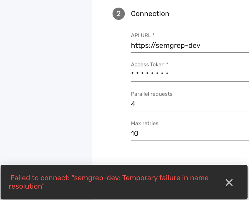 Incorrect API URL for Semgrep