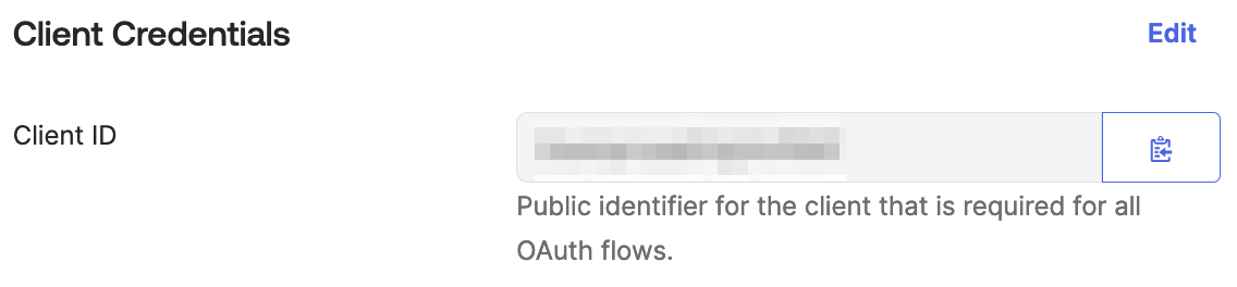 Okta client ID