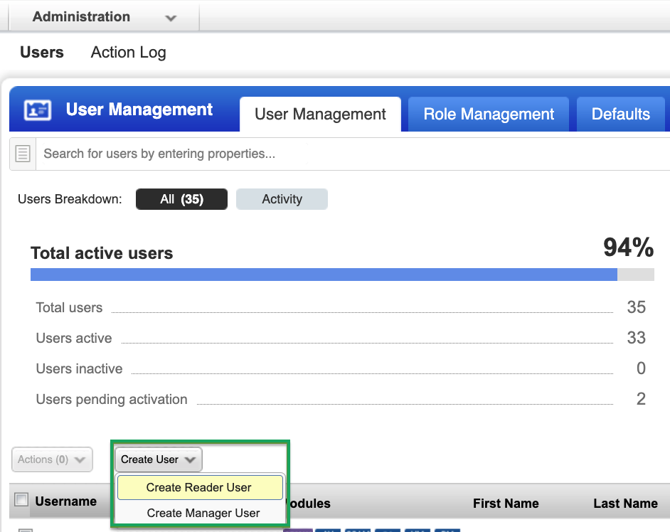 Qualys CS create user navigation